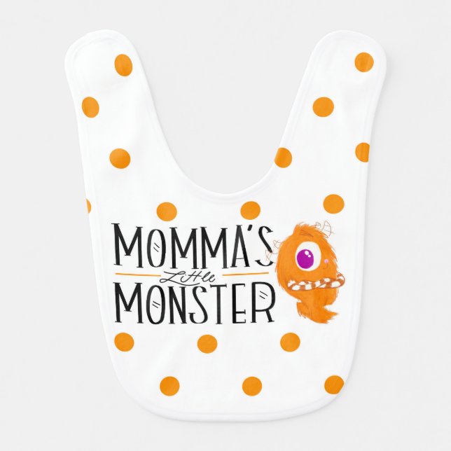 Momma's Little Monster Bib (Front)
