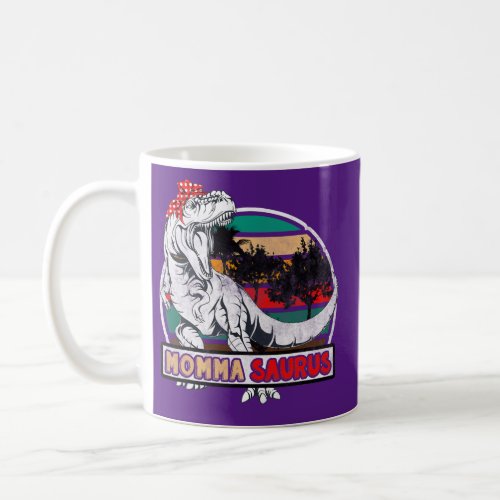 Mommasaurus T Rex Dinosaur Momma Saurus Family Coffee Mug