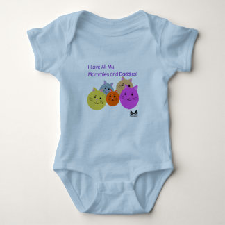 Mommies and Daddies Polyamory Family Products Baby Bodysuit