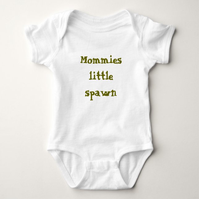 Mommies little spawn baby bodysuit (Front)
