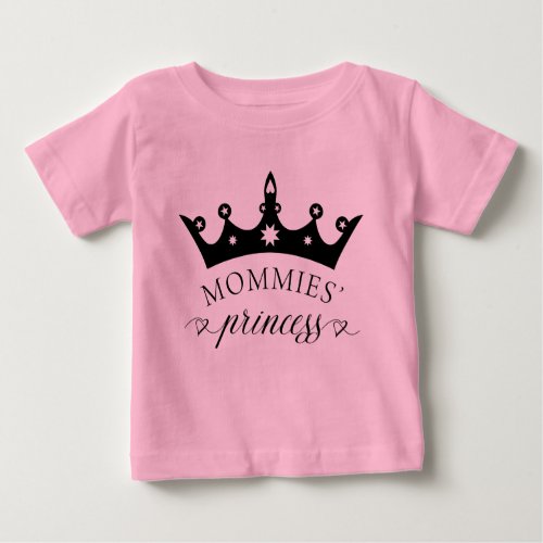 Mommies Princess Baby Tutu Lesbian Parents Baby T_Shirt