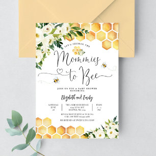 Mommies to Bee Gender Neutral Baby Shower Invitation