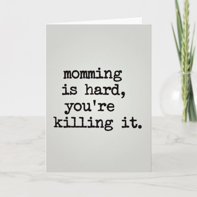 Momming Killing It Vintage Card (Front)