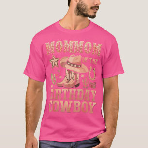 Mommom Of The Birthday Cowboy Western Rodeo Mommom T-Shirt