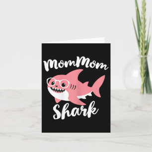 Mommom Shark Mother's Day Grandma Funny Mom-mom Card