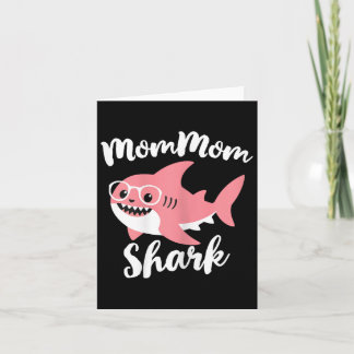 Mommom Shark Mother's Day Grandma Funny Mom-mom  Card