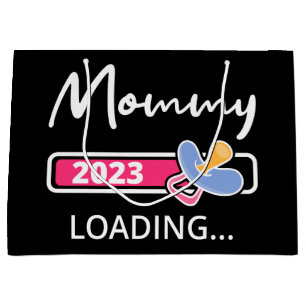 Mommy 2023 Loading I - Promoted To Mom Large Gift Bag