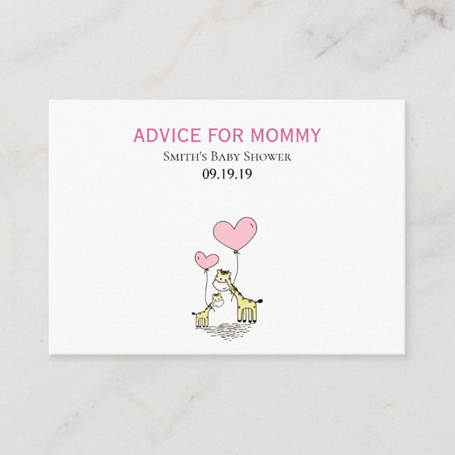 Mommy Advice Cards (Front)