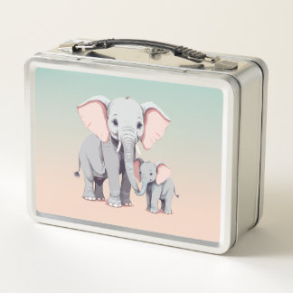 Mommy and baby elephant lunchbox