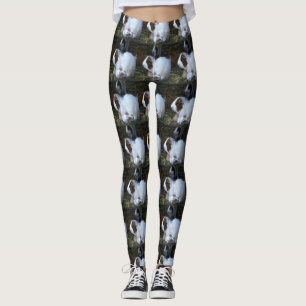 Mommy And Baby Guinea Pig Pattern, Leggings