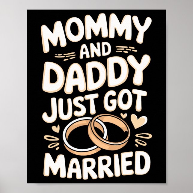 Mommy And Daddy Just Got Married  Poster (Front)