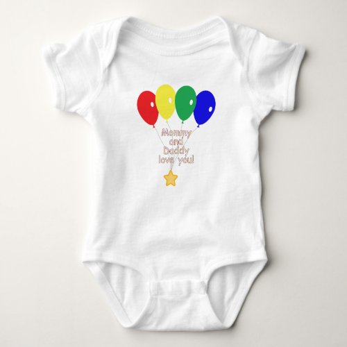 Mommy and Daddy Love Me Baby Bodysuit