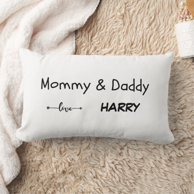 Mommy and Daddy love - Personalized Pillow (Blanket)
