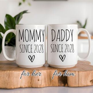 Mommy and Daddy Mug Personalized Gift for Parents