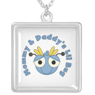 Mommy and Daddy's Lil Bug Silver Plated Necklace