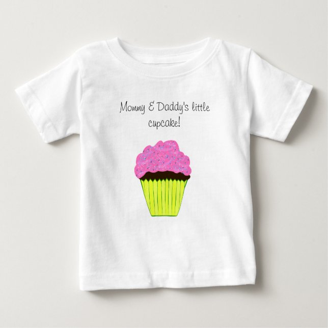 Mommy and Daddy's Little Cupcake Kids T-Shirt (Front)