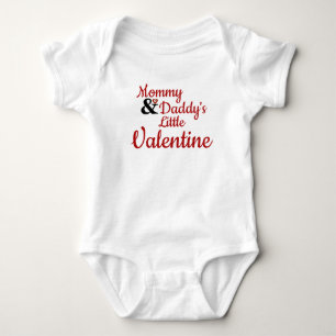Mommy and Daddy's Little Valentine Baby Bodysuit