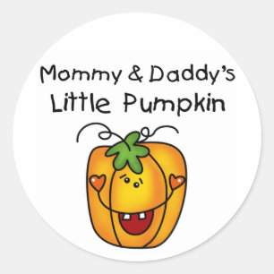 Mommy and Daddy's Pumpkin Tshirts and Gifts Classic Round Sticker