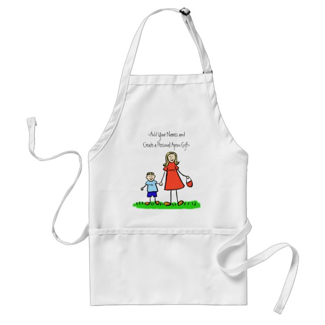Mommy and Me Apron (Customized Names) (Front)
