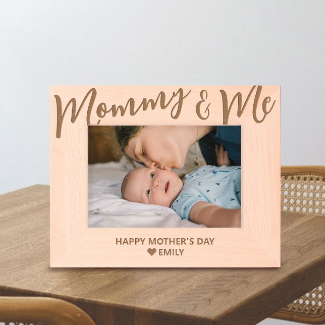 Mommy and Me Custom Engraved Mother's Day Frame (Creator Uploaded)
