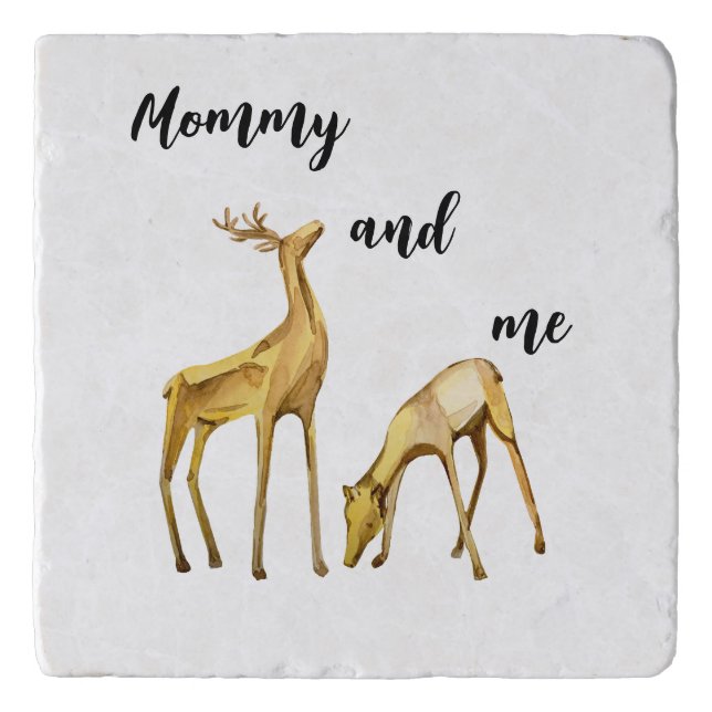 Mommy And Me Deer Trivet (Front)