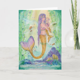 Mommy and Me greeting card by Renee Lavoie