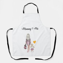 Mommy and Me Holding Hands All-Over Print Apron