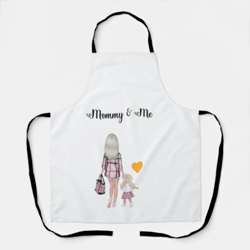 Mommy and Me Holding Hands  All_Over Print Apron