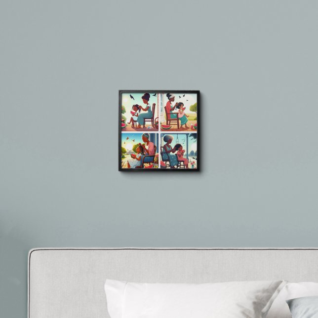 Mommy And Me Peel And Stick Photo Tile (Bedroom)