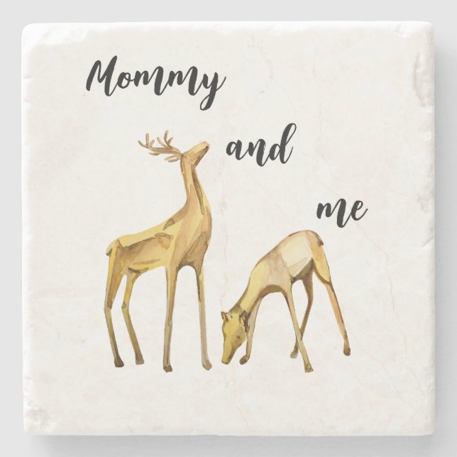 Mommy And Me Stone Coaster (Front)