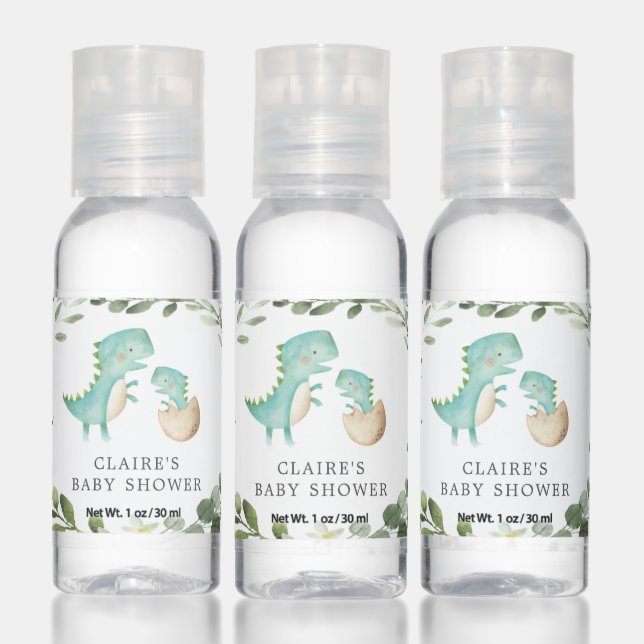 Mommy Baby Dinosaurs Baby Shower Hand Sanitizer (Set)