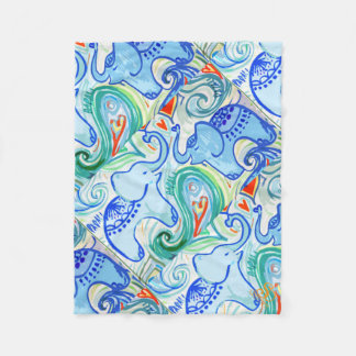 Mommy & Baby Indian Elephant Blanket