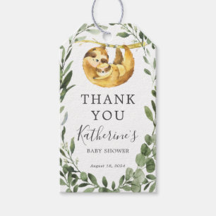 Mommy Baby Sloth Baby Shower Favor Tag