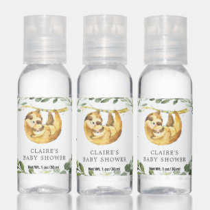 Mommy Baby Sloth Baby Shower Hand Sanitizer