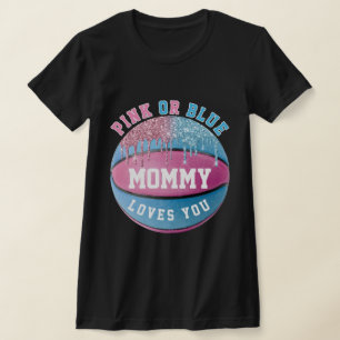 Mommy Basketball Gender Reveal T-Shirt
