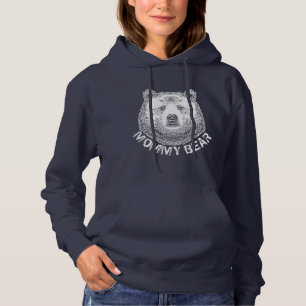 Mommy Bear, Hand Drawn Illustration Hoodie
