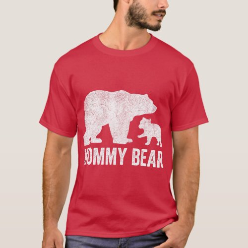 Mommy Bear Mothers Day s Funny Mother Cub Kid Mom  T_Shirt