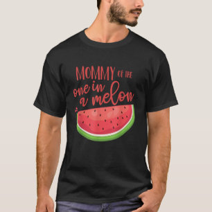 Mommy Birthday One in a Melon Watermelon Theme Boy T-Shirt