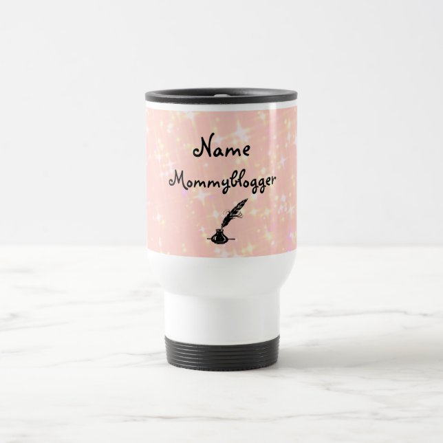 Mommy blogger personalised design travel mug (Center)