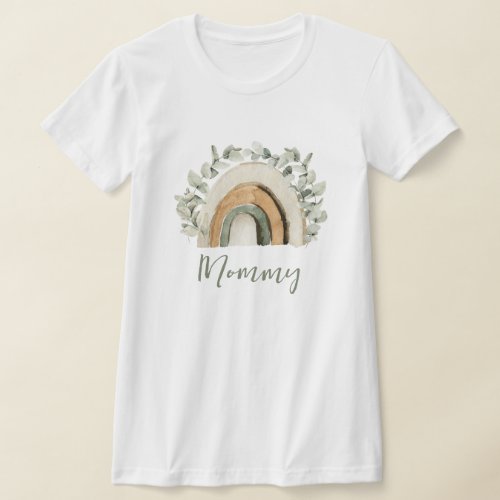 Mommy Boho Rainbow T_Shirt