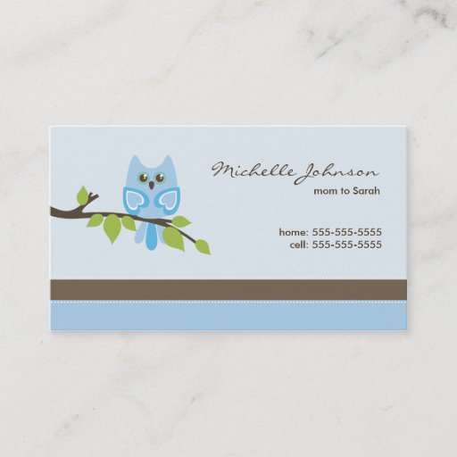 Customizable Mommy Business Card