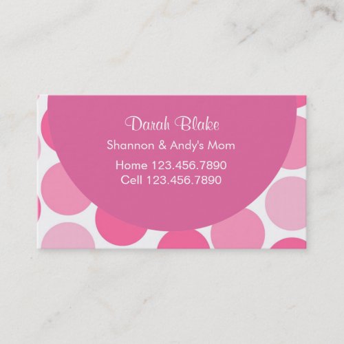 Mommy Business Cards