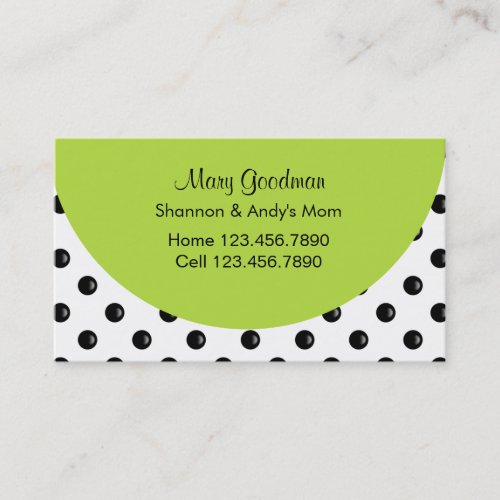 Mommy Business Cards