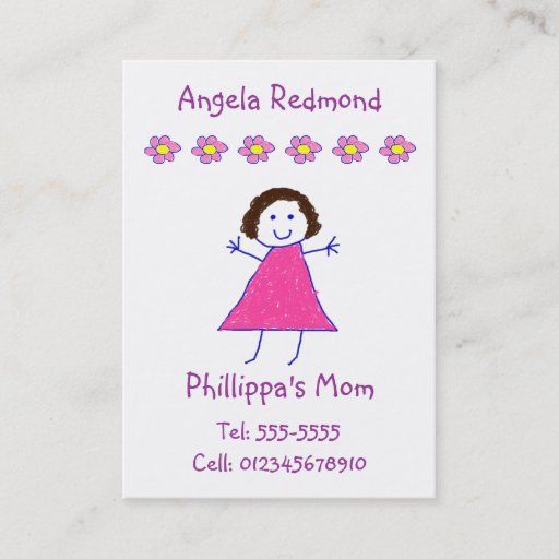 Customizable Mommy Calling Card Business Card