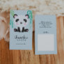 Mommy Calling Card Cute Panda Bear Bamboo
