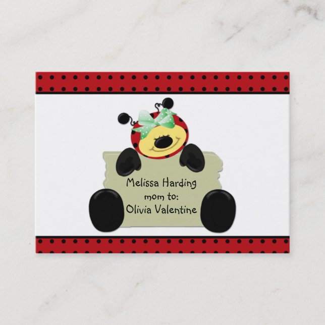 Mommy Calling Card Lady Bug (Front)