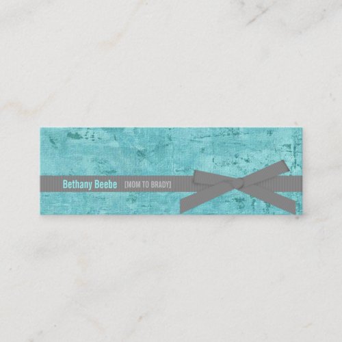 Mommy Calling Cards Teal