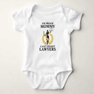 Mommy Can't Resist Lawyers Baby Bodysuit