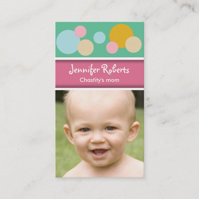Mommy Card Colorful Dots (Front)