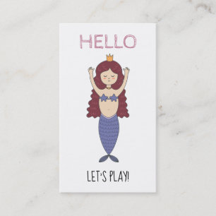*~* Mommy Card - HELLO Play Date Card Mermaid